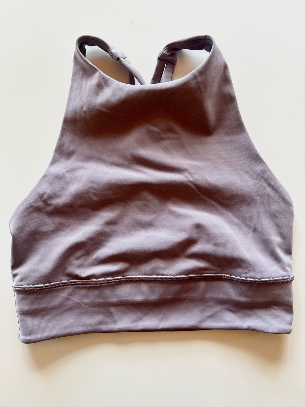 Lululemon High-Neck Sports Bra - Lavender Gray